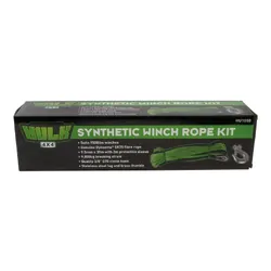 Hulk 4x4 Dyneema Sk75 Rope 9.5Mm X 30M Green To Suit 9500Lbs Winch