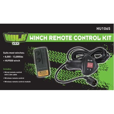 Hulk 4x4 Winch Remote Control Kit 12V 8000-13000Lbs Winches & Hu9500