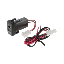 Dual Qc3 Usb Socket For Early Toyota For Blue