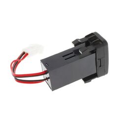 Hulk 4x4 Dual Usb Socket Qc3 Oe Rpl To Suit Early Toyota Green Led