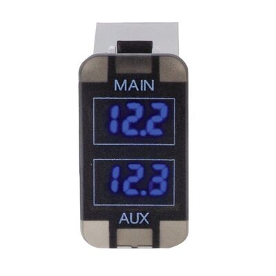 Hulk 4x4 Dual Battery Voltmeter Early To Suit Toyota Blue Led