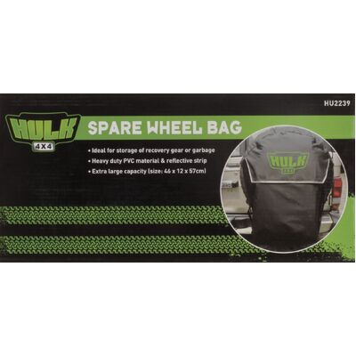 Hulk 4x4 Spare Wheel Rubbish / Storage Bag 460 X 120 X 570Mm