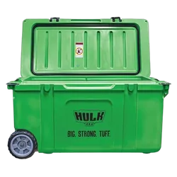 Hulk 4X4 75L Portable Ice Cooler Box On Wheels & Folding Handle