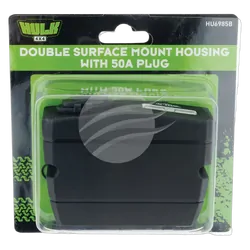 Hulk 4x4 Double Surface Mount Housing 50Amp Anderson Style Plug