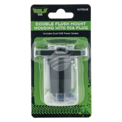 Hulk 4x4 Double Flush Mount Housing 50Amp Anderson Style Plug