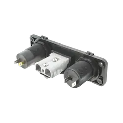 Triple Flush Mount Housing With 50A Plug, Accessory Power Socket & Dual Usb Ports