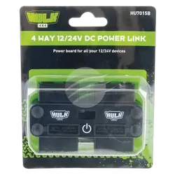 Hulk 4x4 4 Way 12/24V Dc Power Adaptor 4X 50A Plugs Usb'S & Voltmeter