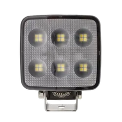 Hulk 4x4 Led Square Worklamp Flood Beam 60 Deg 9-36V 35W 24 Leds Black