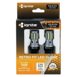 Ignite T20 Wedge White 12V 1500 Lumens (Pkt2)