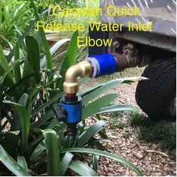 Stand At Ease Quick Release Caravan Water Inlet Elbow