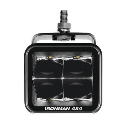 Ironman 4X4 40W Bright Cube Spot Beam LED Cube Light - 81 x 75mm (each) - Clear