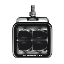 Ironman 4X4 40W Bright Cube Spot Beam LED Cube Light - 81 x 75mm (each) - Clear