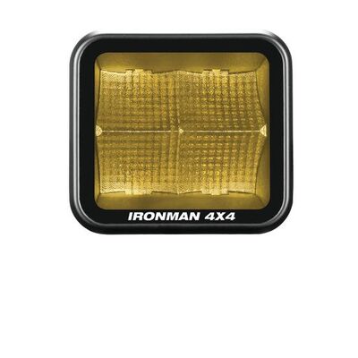 Ironman 4X4 40W Bright Cube Flood Beam LED Cube Light - 81 x 75mm (each) - Amber