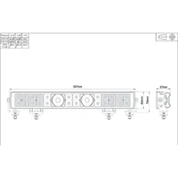 Ignite 20" Laser Led Lightbar Combo Beam 507Mm