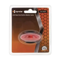 Ignite Led Marker Lamp Red 10-30V 250Mm Lead