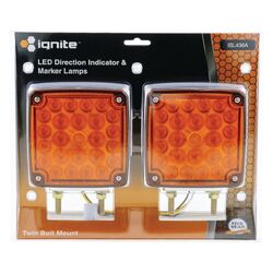 Ignite Led Indicator Lamp 12V Double Bolt Mount 300MM Lead (PKT 2)