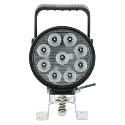 Ignite Led Round Flood Beam Work lamp W/ Handle & Switch 5,100 Lumens