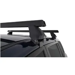 Rhino Rack Heavy Duty 2500 Black 2 Bar Roof Rack For Mitsubishi Challenger Pb 4Dr Suv 12/09 To 12/15