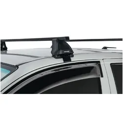 Rhino Rack Euro 2500 Black 2 Bar Roof Rack For Toyota Hilux Gen 7 4Dr Ute Dual Cab 04/05 To 09/15