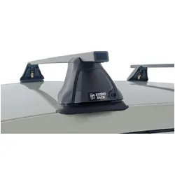 Rhino Rack Euro 2500 Black 2 Bar Fmp Roof Rack For Mitsubishi Asx Gen3 5Dr Suv 10 On