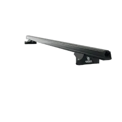 Rhino Rack Heavy Duty Rltp Trackmount Black 2 Bar Roof Rack For Mitsubishi Pajero Nm - Np 4Dr 4Wd Lwb 05/00 To 10/06