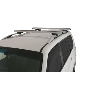 Rhino Rack Heavy Duty Cxb Silver 2 Bar Roof Rack For Nissan Pathfinder R52 4Dr 4Wd With Roof Rails - High 10/13 On
