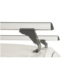 Rhino Rack Heavy Duty Rltf Silver 2 Bar Roof Rack For Peugeot Partner Gen2 2Dr Van 08 To 18