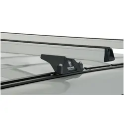 Rhino Rack Heavy Duty Rltp Trackmount Silver 3 Bar Roof Rack For Mitsubishi Pajero Nm - Np 4Dr 4Wd Lwb 05/00 To 10/06