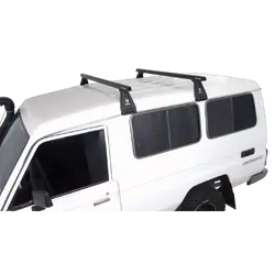 Rhino Rack Heavy Duty Rl210 Black 2 Bar Roof Rack For Volkswagen Caravelle T3 2Dr Van High Roof 08/82 To 12/92