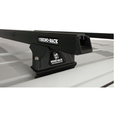 Rhino Rack Heavy Duty Rltp Black 2 Bar Roof Rack For Mercedes Benz Vito 2Dr Van Low Roof (Swb/Lwb) 04/04 To 06/15