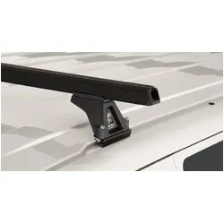 Rhino Rack Heavy Duty Rltf Black 3 Bar Roof Rack For Volkswagen Kombi 70C 2Dr Van Swb (Low Roof) 07/06 On