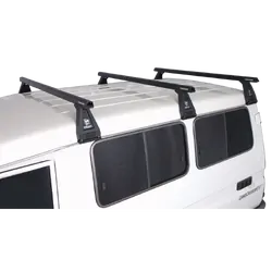 Rhino Rack Heavy Duty Rl210 Black 3 Bar Roof Rack For Volkswagen Kombi T2 2Dr Van High Roof 01/65 To 12/80