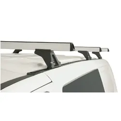 Rhino Rack Heavy Duty Rltf Trackmount Silver 3 Bar Roof Rack For Hyundai Imax 5Dr Van 08 To 21