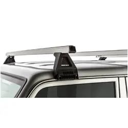 Rhino Rack Heavy Duty Rl150 Silver 3 Bar Roof Rack For Toyota Landcruiser 76 Series 4Dr 4Wd 03/07 On