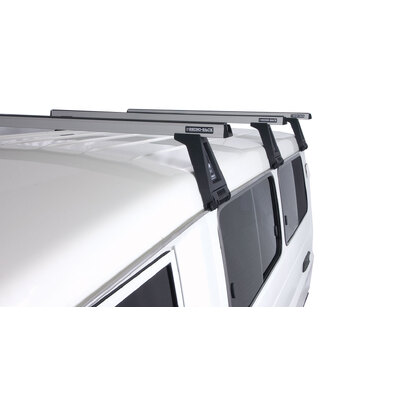 Rhino Rack Heavy Duty Rl210 Silver 3 Bar Roof Rack For Ford Econovan Maxi 2Dr Van Mwb/Lwb (Mid Roof) 05/84 To 07/06