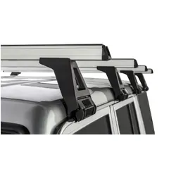 Rhino Rack Heavy Duty Rl150 Silver 4 Bar Roof Rack For Toyota Landcruiser 76 Series 4Dr 4Wd 03/07 On
