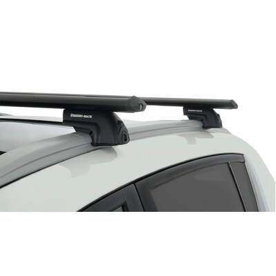 Rhino Rack Vortex Sx Black 2 Bar Roof Rack For Kia Sportage Sli & Platinum (Sl) 5Dr Suv With Roof Rails 08/10 To 12/15