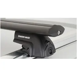 Rhino Rack Vortex Sx Black 2 Bar Roof Rack For Audi Q7 4L 4Dr Suv With Flush Rails 09/06 To 08/15