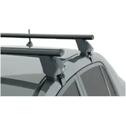 Rhino Rack Vortex 2500 Black 2 Bar Roof Rack For Nissan Tiida 4Dr Sedan 02/06 On