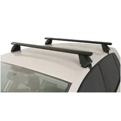 Rhino Rack Vortex 2500 Black 2 Bar Roof Rack For Volkswagen Golf Vi (Incl Gti And R) 5Dr Hatch 03/09 To 03/13