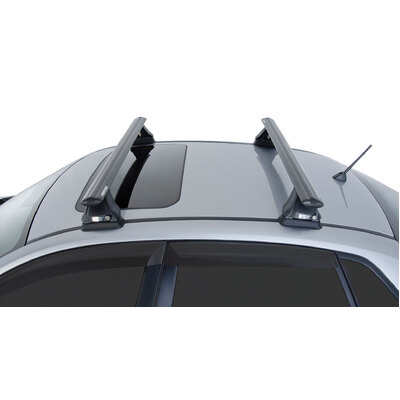 Rhino Rack Vortex 2500 Black 2 Bar Fmp Roof Rack For Subaru Levorg 4Dr Wagon 06/16 On