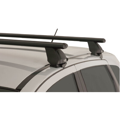 Rhino Rack Vortex 2500 Black 2 Bar Roof Rack For Nissan Dualis 4Dr Wagon 12/07 To 07/14