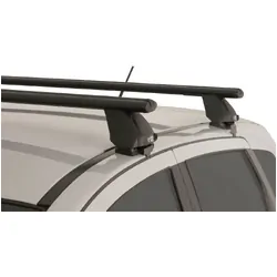 Rhino Rack Vortex 2500 Black 2 Bar Roof Rack For Nissan Dualis 4Dr Wagon 12/07 To 07/14