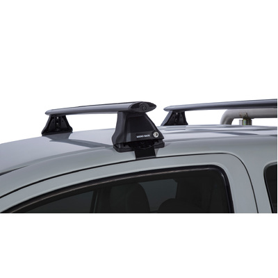 Rhino Rack Vortex 2500 Black 2 Bar Roof Rack For Toyota Hilux Gen 7 2Dr Ute Extra Cab 04/05 To 09/15