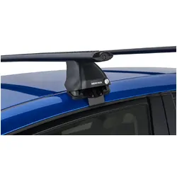 Rhino Rack Vortex 2500 Black 2 Bar Roof Rack For Honda Jazz 2Nd Gen 5Dr Hatch 08/08 To 06/14