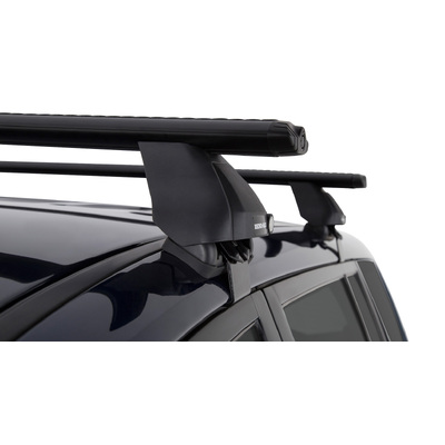 Rhino Rack Vortex 2500 Black 2 Bar Roof Rack For Mitsubishi Challenger Pb 4Dr Suv 12/09 To 12/15