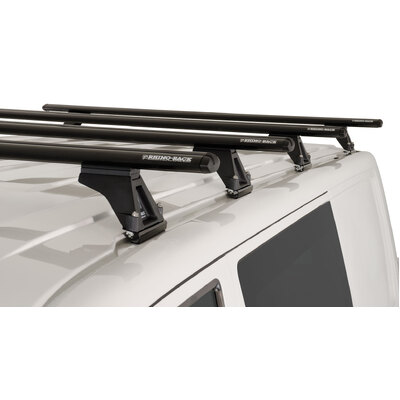 Rhino Rack Vortex Rltf Black 4 Bar Roof Rack For Volkswagen Caravelle Gen6 2Dr Van Lwb 12/15 On