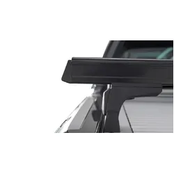 Rhino Rack Heavy Duty Rlt600 Black 2 Bar Roof Rack For Ford Ranger Wildtrak Px/Px2/Px3 4Dr Ute (Roller Shutter Tracks) 06/12 On