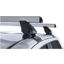Rhino Rack Heavy Duty 2500 Silver 2 Bar Roof Rack For Toyota Hilux Gen 7 4Dr Ute Dual Cab 04/05 To 09/15