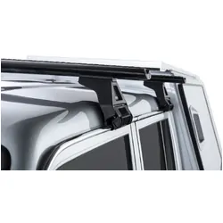 Rhino Rack Vortex Rl110 Black 2 Bar Roof Rack For Toyota Landcruiser 79 Series 4Dr 4Wd Double Cab 03/07 On